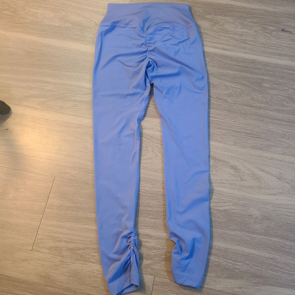 Gymshark Whitney Simmons High Waisted Scrunch Butt Leggings Blue Small
